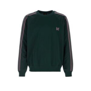 Needles Men Bottle Green Tech Fabric Sweatshirt